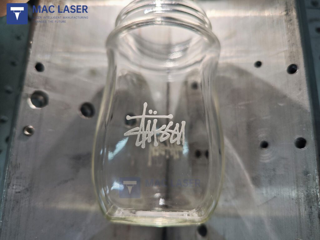 UV laser marking machine marking glass